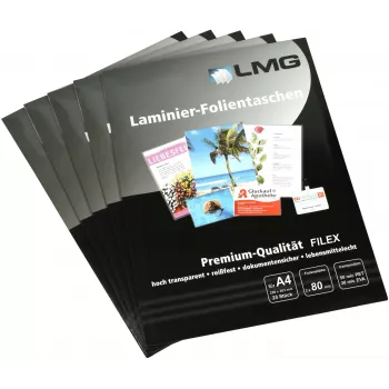 LMG laminointikalvot A4 kiiltävä 80 mikronia 25 kpl