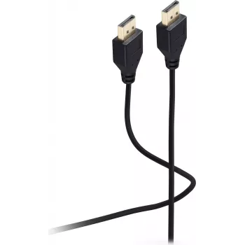 SHIVERPEAKS Flexline DisplayPort -kaapeli 1.2, liitin liittimeen, UHD 4K, extra ohut, musta, 3,0 m (FL31-49045)