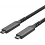 ShiverPeaks Flexline USB-C–USB-C-kaapeli, USB 3.2 Gen 2, 100W PD, nylonpunos, 2 m (FL31-75007)
