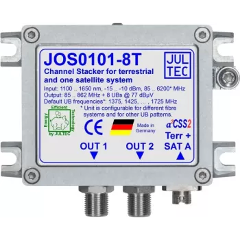 JULTEC JOS0101-8T Unicable II JESS -muunnin 1x kuitu FC/PC 8x vastaanotin