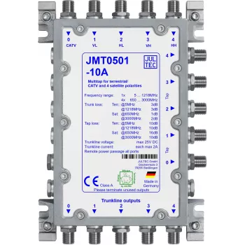 Jultec JMT0501-10A Multi-Tap-haaroitin, 5 haaraa, passiivinen, 10 dB