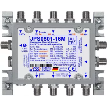 JULTEC JPS0501-16M yksikaapelimuunnin Unicable II 1/16 UB