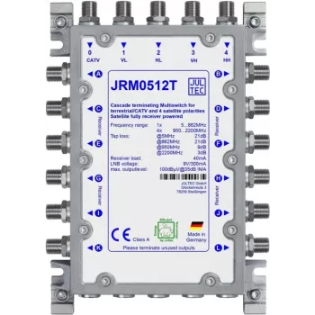 JULTEC JRM0512T multiswitch 12 lähtöä 4 SAT-tuloa