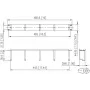 METZ CONNECT 19 tuumaa 1U 75 mm patch-paneeli RAL 9005 musta 130894-03-29-E