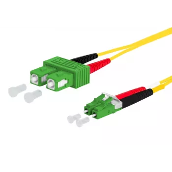 METZ CONNECT OpDAT -liitäntäkaapeli SC-D APC/LC-D APC OS2 1,0 m - yksimuotokuitu
