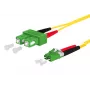 METZ CONNECT OpDAT -liitäntäkaapeli SC-D APC/LC-D APC OS2 1,0 m - yksimuotokuitu