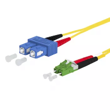 METZ CONNECT OpDAT -liitäntäkaapeli SC-D/LC-D APC OS2 2,0 m
