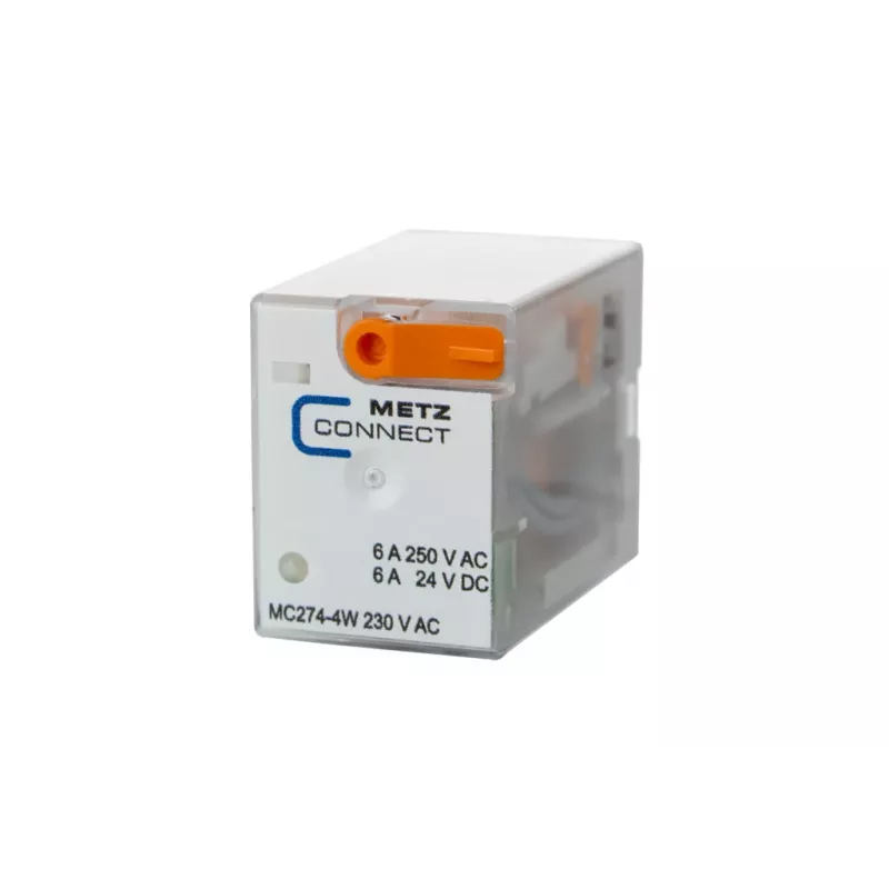 METZ CONNECT -rele 274 230VAC 4PDT LED -teollisuuspistokerele 110017051407