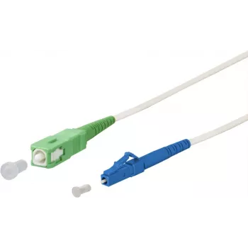 METZ CONNECT OpDAT patchkaapeli SC-S APC/LC-S OS2 valkoinen 2,0 m