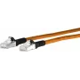 METZ CONNECT -patchkaapeli RJ-45 (M) - RJ-45 (M) 50 cm S/FTP CAT 6a halogeeniton oranssi musta
