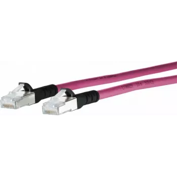 METZ CONNECT Cat.6A -kytkentäkaapeli 1308455002-E, violetti, 5 m