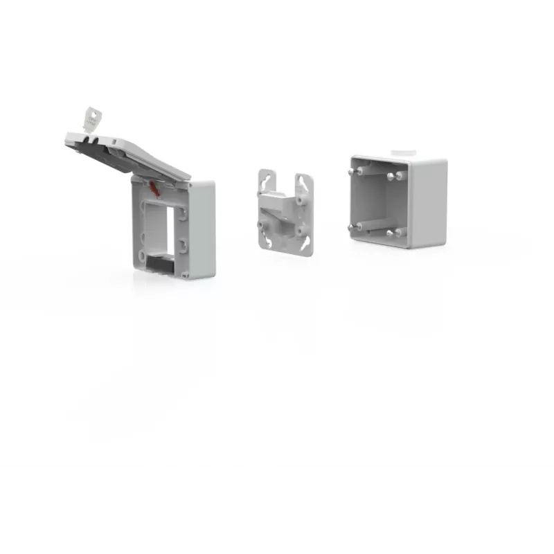 METZ CONNECT IP44 pinta-asennuskotelo harmaa Keystone-moduulille 1309470003KI