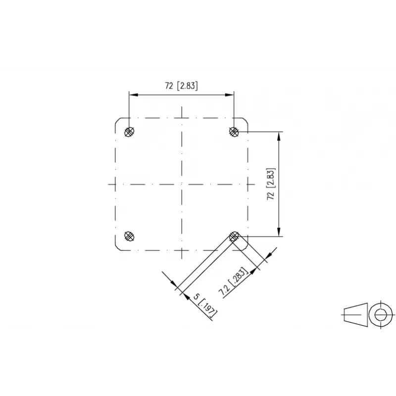 METZ CONNECT IP44 pinta-asennuskotelo harmaa Keystone-moduulille 1309470003KI