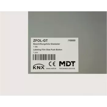 MDT merkintäkalvo Glass Push-button Plus ZFOL-GT