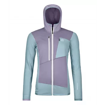 Naisten huppari Ortovox Fleece Grid - glacier grey