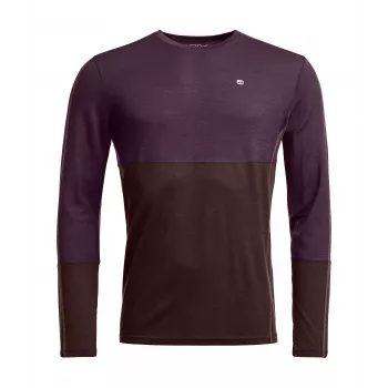 Ortovox 185 Rock N Wool Long Sleeve - Dark Wild Berry, koko M