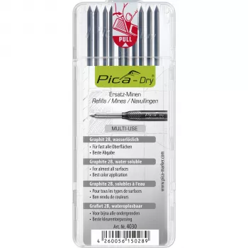 Pica DRY Refills Graphite 2B 2,8mm 120mm 10 lyijyä
