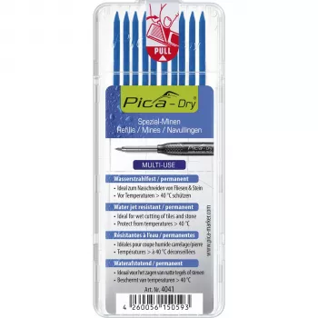 PICA-MARKER Pica DRY Refills Blau - 10 minaa, 2,8 mm, 125 mm