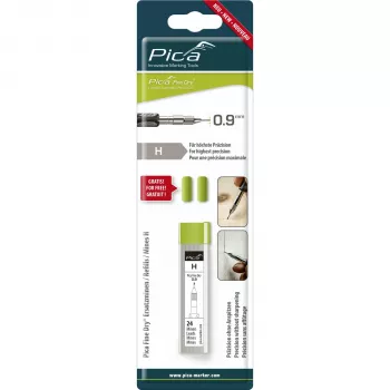 Pica Fine-Dry -täytöt H - 10 grafiittimiinaa 0,9 mm 125 mm