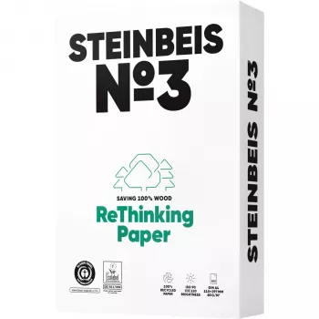 Steinbeis No. 3 kierrätyspaperi A4 80 g/m² 500 arkkia ISO 90