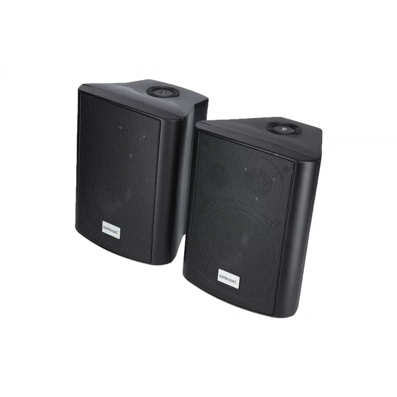 celexon 525-B aktiivikaiutinsarja 2-tie, 2 x 30 W RMS, seinätelineillä, musta (1000003398)