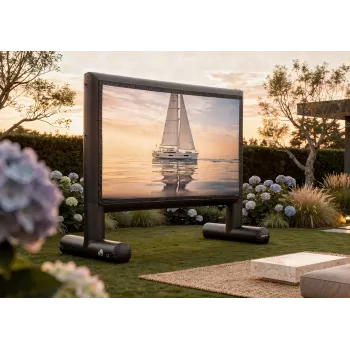Celexon puhallettava ulkokäyttöön tarkoitettu projektiovalkokangas Professional INF 100, 100 tuuman 16:9, näkyvä alue 222 x 125 cm, 4K-UHD-yhteensopiva