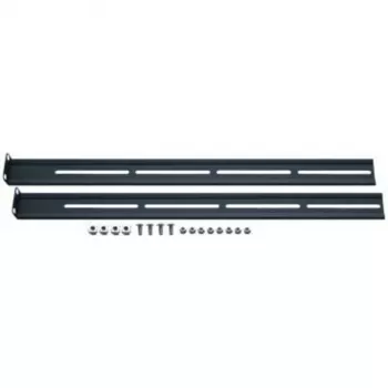 AIXCASE AIX-19K1UMR-B rack-näppäimistöliukukiskosarja - musta - 1U - 19