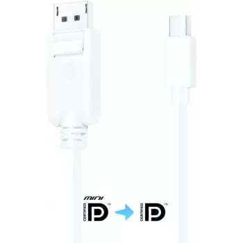 Purelink iSeries DisplayPort - Mini DisplayPort -kaapeli 1,5 m valkoinen lukittuva (IS1100-015)