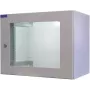 RESISTER 19 tuuman verkkokaappi Pro Aktiv - IP54/IP55 - läpinäkyvä ovi - 12U - 600x600 mm - aktiivituuletin - suodatin - vaaleanharmaa (RAL 7035)
