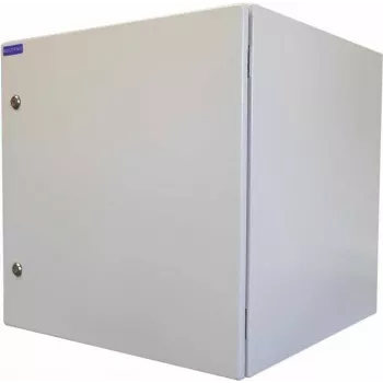 RESISTER 19 tuuman verkkokaappi Pro Aktiv - suojausluokka IP54/IP55 - massiivinen teräsovi - 12U - leveys x syvyys 600x600 mm - aktiivituuletin - suodatin - vaaleanharmaa (99RRA19WV126MG)