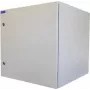 RESISTER 19 tuuman verkkokaappi Pro Aktiv - suojausluokka IP54/IP55 - massiivinen teräsovi - 12U - leveys x syvyys 600x600 mm - aktiivituuletin - suodatin - vaaleanharmaa (99RRA19WV126MG)