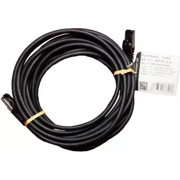 IT-BUDGET Full Copper Premium -verkkokaapeli - Flex AWG 26 - Cat.8.1 - 2000 MHz - halogeeniton - PoE+ - 40 Gbit - musta - 5 m (90ITBFLEX81PK5S)