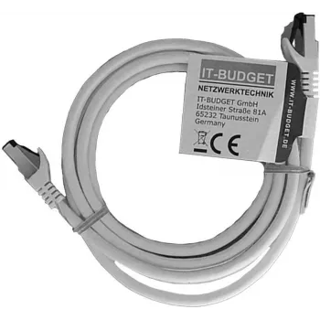 IT-BUDGET Full Copper Premium -verkkokaapeli - Flex AWG 26 - Cat.8.1 - 2000 MHz - halogeeniton - PoE+ - 40 Gbit - valkoinen - 2 m (90ITBFLEX81PK2W)