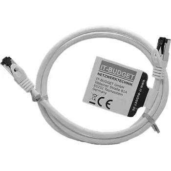 IT-BUDGET Full Copper Premium -verkkokaapeli - Flex AWG 26 - Cat.8.1 - 2000 MHz - halogeeniton - PoE+ - 40 Gbit - valkoinen - 1,5 m (90ITBFLEX81PK15W)