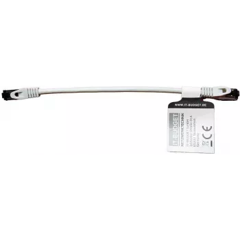 IT-BUDGET Full Copper Premium -verkkokaapeli - Flex AWG 26 - Cat.8.1 - 2000 MHz - halogeeniton - PoE+ - 40 Gbit - harmaa - 0,5 m (90ITBFLEX81PK050G)