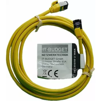 IT-BUDGET Full Copper Premium -verkkokaapeli - Slim AWG 28 - Cat.8.1 - 2000 MHz - halogeeniton - PoE+ - 40 Gbit - keltainen - 3 m (90ITBSLIM81PK3Y)