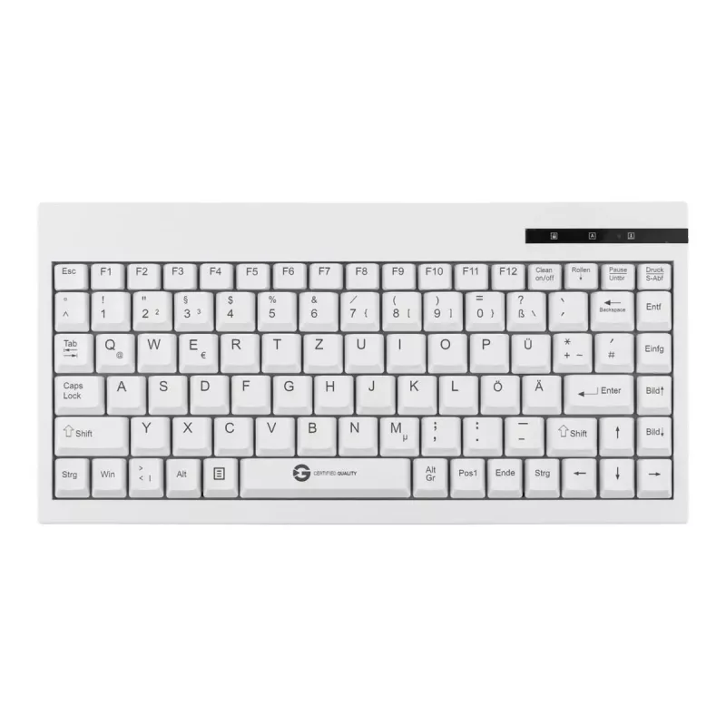 GETT GCQ CleanType Easy Basic Compact -näppäimistö - USB - musta - IP68 pestävä