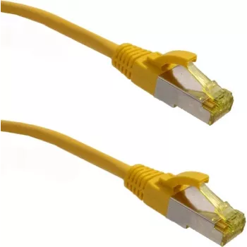 IT-BUDGET Full Copper Premium verkkokaapeli - Super Flex TPE - Cat.6A - Cat.7 kaapelilla - 600 MHz - halogeeniton - PoE+ - 10GBit - keltainen - 2 m (90ITBFLEX6A7PK2Y)