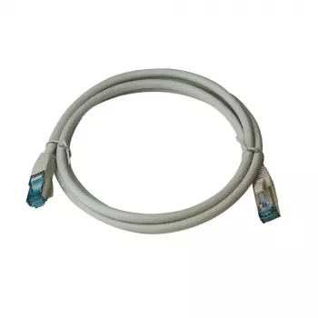 IT-BUDGET Full Copper Premium -verkkokaapeli - Cat.6A - 500 MHz - halogeeniton - PoE+ - AWG 26/7 - harmaa - 0,50 m