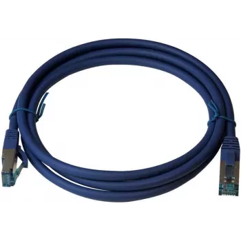 IT-BUDGET Premium -verkkokaapeli Cat.6A S/FTP LSZH 0,50 m sininen