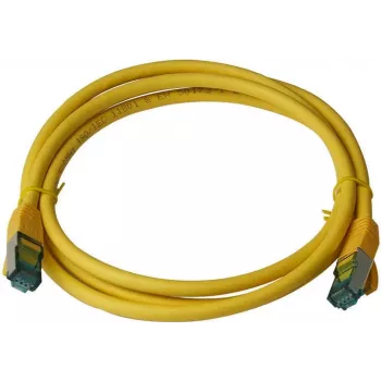 IT-BUDGET Full Copper Premium -verkkokaapeli - Cat.6A - 500 MHz - halogeeniton - PoE+ - AWG 26/7 - keltainen - 10 m
