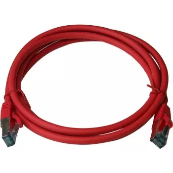 IT-BUDGET Full Copper Premium -verkkokaapeli - Cat.6A - 500 MHz - halogeeniton - PoE+ - AWG 26/7 - punainen - 10 m