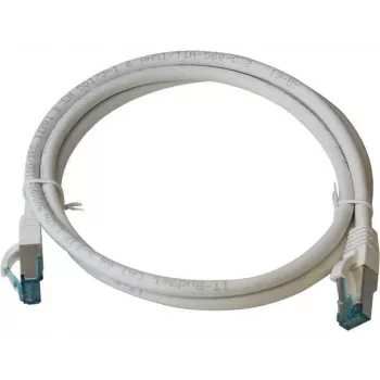 IT-BUDGET Full Copper Premium -liitäntäkaapeli - Cat.6A - 500 MHz - halogeeniton - PoE+ - AWG 26/7 - valkoinen - 30 m