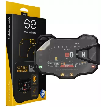 smart.engineered SE-DCP-2-0102-0030-1-M näytönsuojakalvo Ducati Multistrada 950/1200/1260 2015+ ja Multistrada V2(s) 2020+ - mittaristo - läpinäkyvä