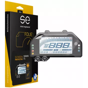 smart.engineered SE-DCP-2-0102-0076-1-M näytönsuojakalvo Yamaha R3 (2019+), R25 (2019+), MT-03 (2020+) - läpinäkyvä
