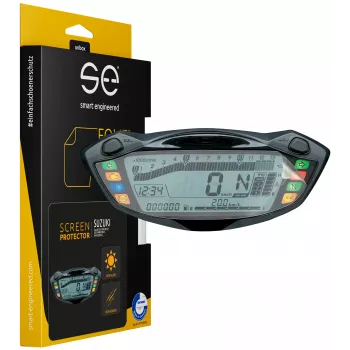 smart.engineered SE-DCP-2-0102-0091-1-M näytönsuojakalvo Suzuki GSX-S750 (2017+), GSX-S1000 (2016+), SV650 (2016+) - moottoripyörän mittaristo - läpinäkyvä