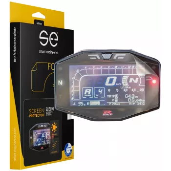 smart.engineered SE-DCP-2-0102-0094-1-M näytönsuoja Suzuki GSX-R1000 (R) 2017+ / Katana 2019+ / GSX-S1000 2021+ - läpinäkyvä