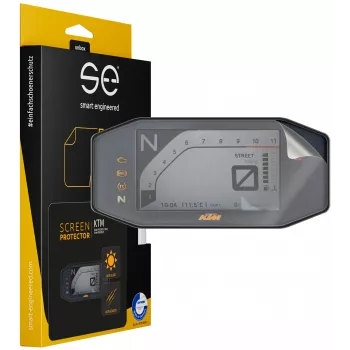 smart.engineered SE-DCP-2-0102-0166-1-M näytönsuojakalvo KTM Duke 790 (2018-2022) / Duke 890 (2018-2022) / 690 Duke/R (2016-2019) - läpinäkyvä