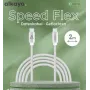ALKAYA Speed Flex USB-C - USB-C -kaapeli 2 m valkoinen (CL-60031)