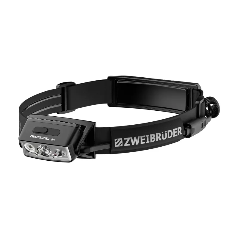 Zweibrüder ZB9H LED ladattava otsalamppu 2000 lumenia USB-C